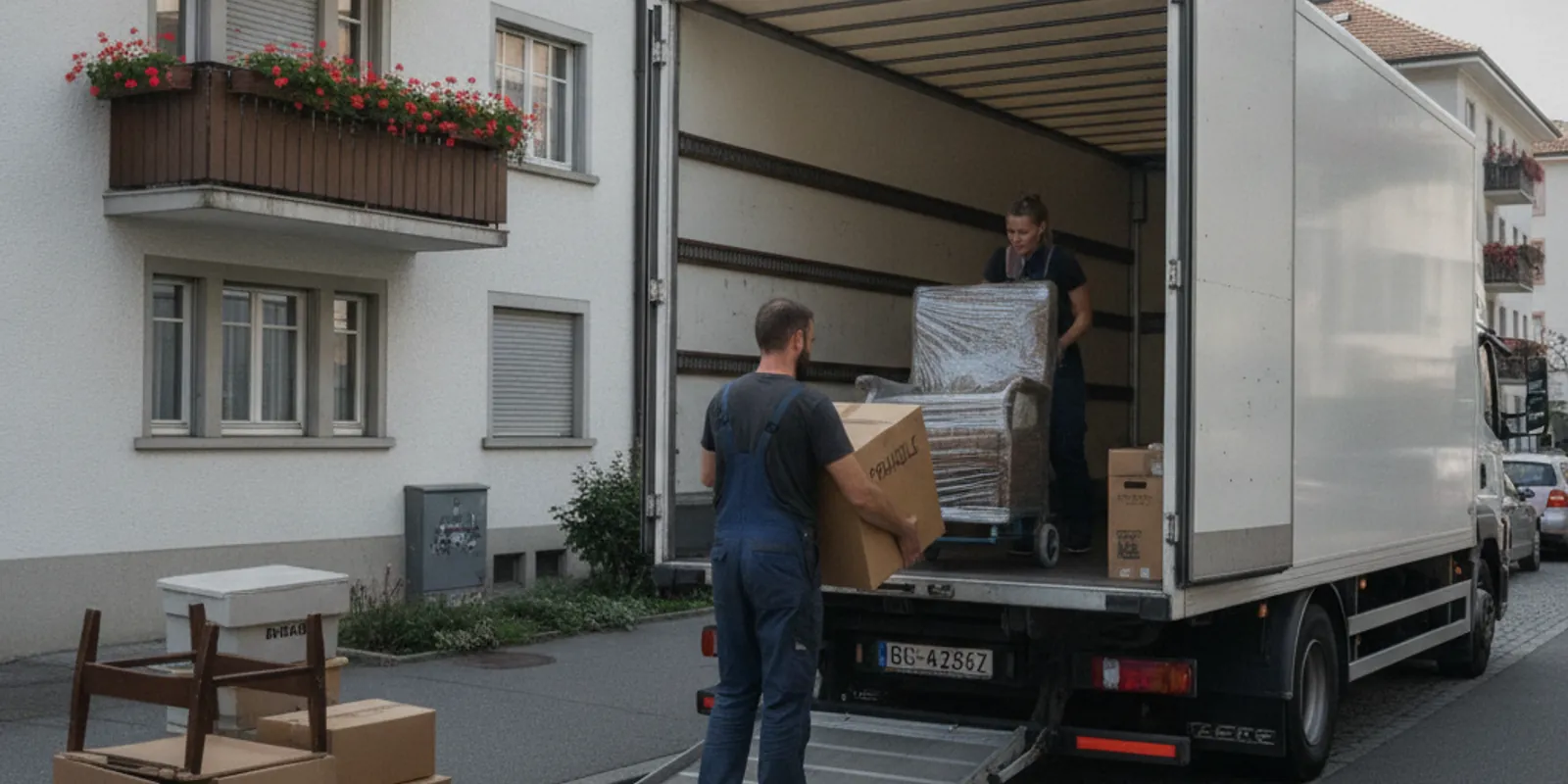 Umzugstransport mit Personal